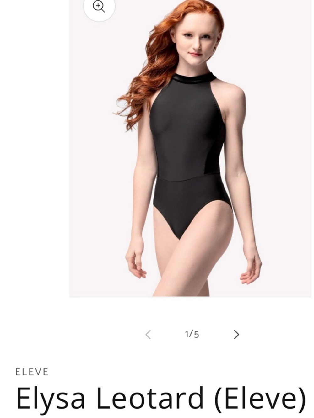 New with tag. Women’s Black High-Neck leotard.